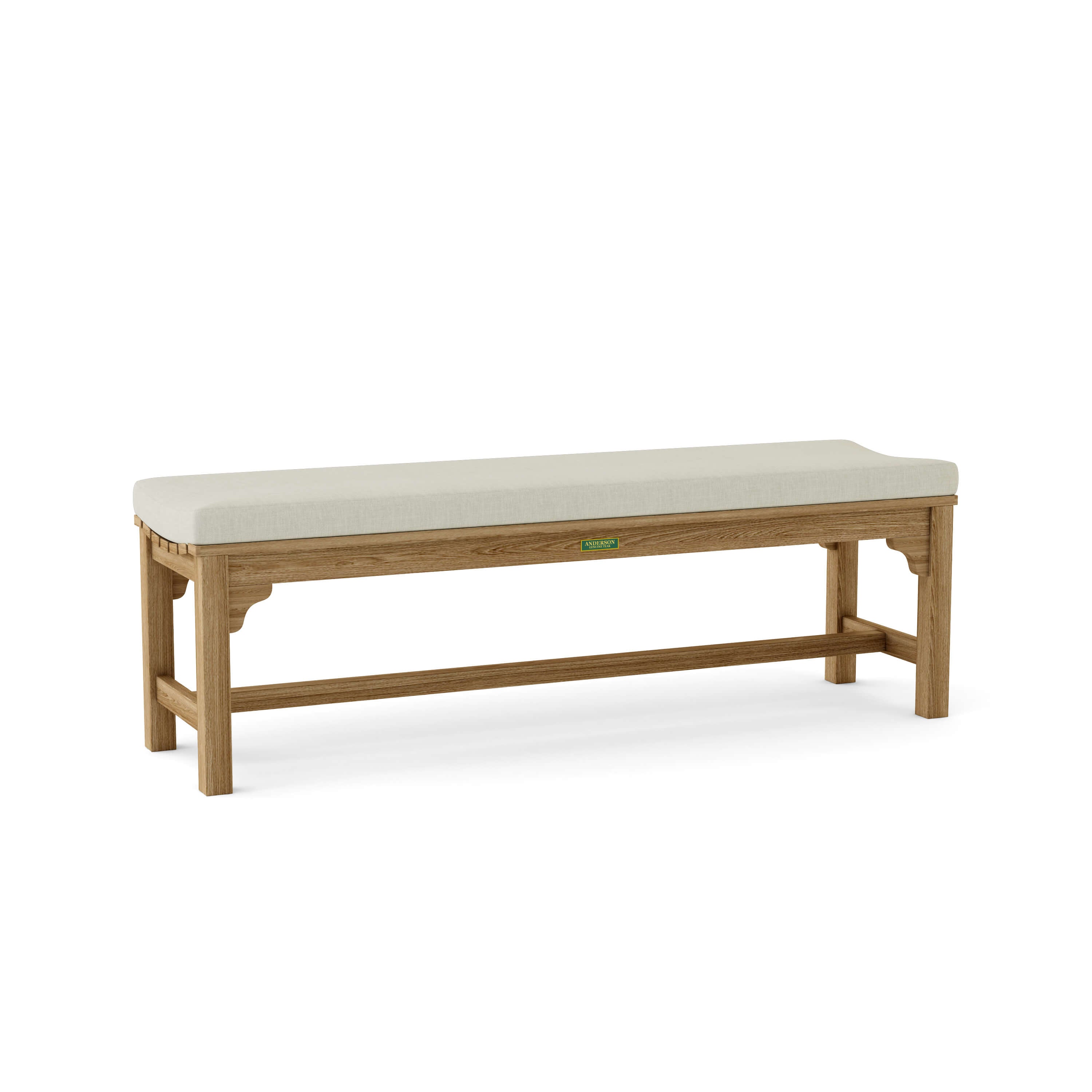 Anderson Teak – Hampton 63″ Backless Bench – Comfortable Teak Patio Seating
