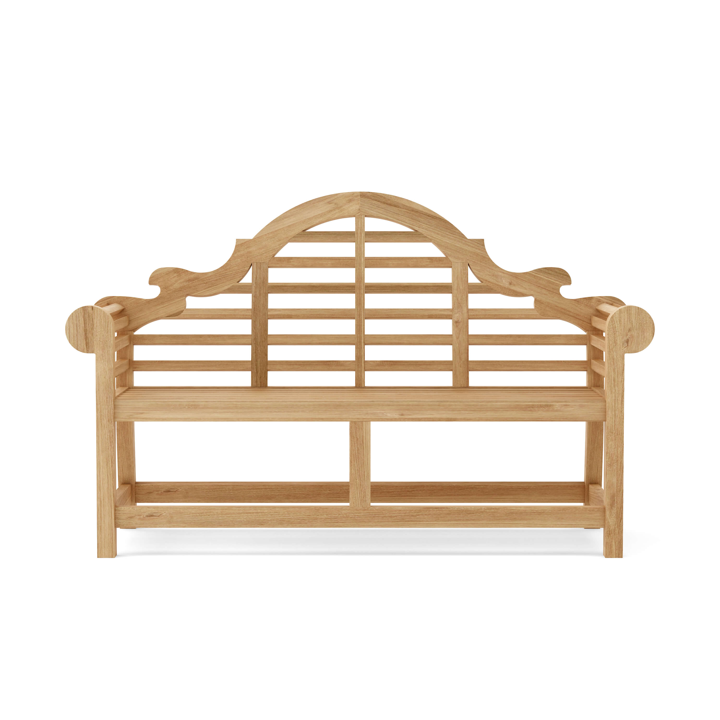 Anderson Teak Marlborough 2-Seater Bench – Lutyens Style Solid Teak Outdoor Garden Bench
